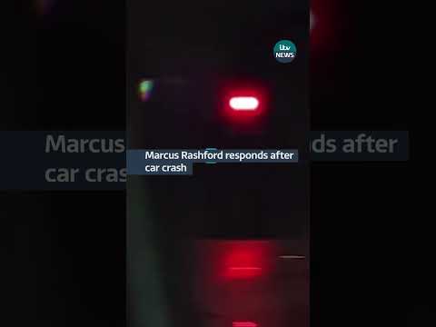 Marcus Rashford responds after car crash #itvnews #news #uk #football