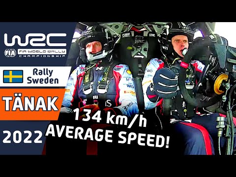 Rally Car🚙 Ott Tänak Rally Onboard FULL SPEED on SNOW : WRC Rally Sweden 2022