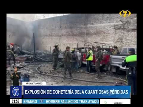 Se registra la explosión de una cohetería en Huehuetenango
