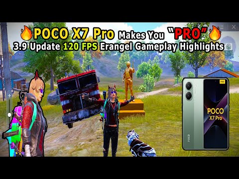 POCO X7 Pro PUBG Mobile BGMI 120 Fps 3.9 Transformers Erangel Gameplay 24 Kills Chicken No FPS Meter