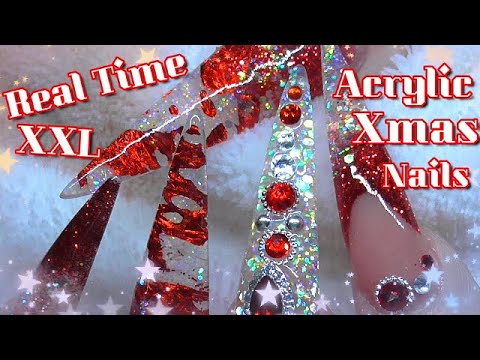 Very Very VERY early Christmas Nails - Real Time With Voiceover | ABSOLUTE NAILS