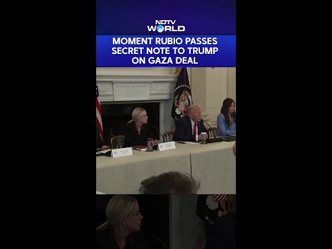 Middle East Deal Is Very Close: Marco Rubio Passes A Secret Note To Trump On Gaza Peace