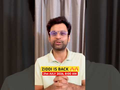 Ziddi is back 🔥