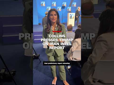 Kaitlan Collins presses Trump on Iran intel report