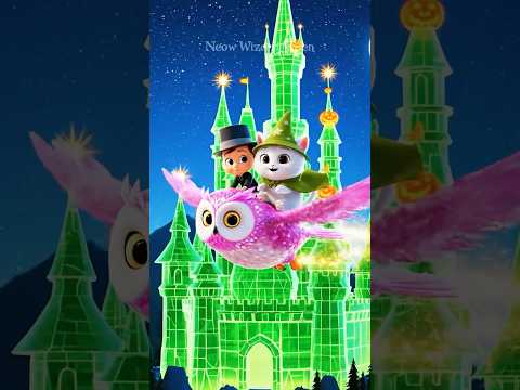 Cute Wizard Kitten Invites Friends to a Magical Halloween Night at the Crystal Castle #cat #cute #sh