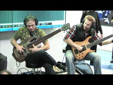 Steve Bailey, Hadrien Feraud and David Haynes - PreSonus - NAMM 2012