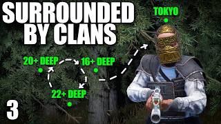 YouTube thumbnail for aloneintokyo's video titled 'I Built my Solo Base Surrounded by Clans in Rust...'