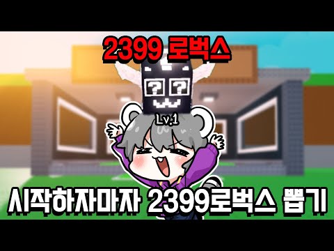 브레인롯 훔치기 시작하마자 2399로벅스 뽑기 질러버리기 ㅋㅋㅋㅋ