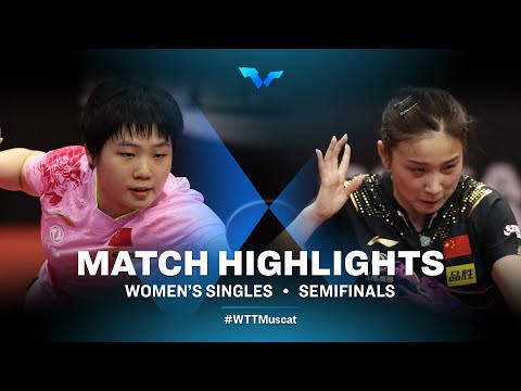 Table Tennis 🥍 Kuai Man vs Qian Tianyi | WS | WTT Contender Muscat 2022 (SF)