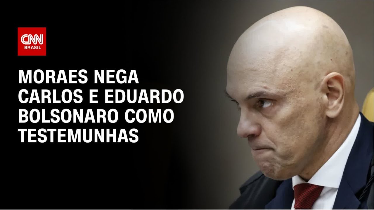 Moraes nega Carlos e Eduardo Bolsonaro como testemunhas de Filipe Martins | CNN NOVO DIA