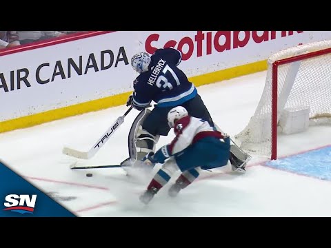 Connor Hellebuycks Puck-Handling Miscue Leads To Avalanche Goal