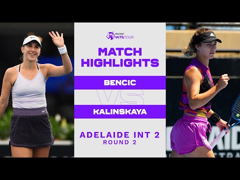 Belinda Bencic vs. Anna Kalinskaya | 2023 Adelaide International 2 | WTA Match Highlights