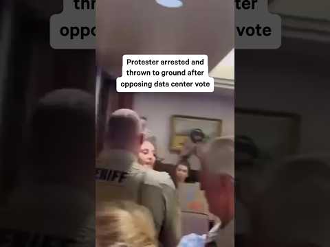 Protester Arrested After <strong>Data</strong> Center Vote