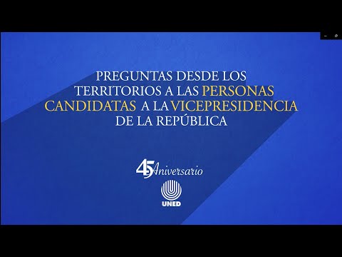 Preguntas desde los territorios a las personas candidatas a la Vicepresidencia de la República