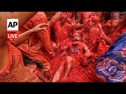 La Tomatina 2026 LIVE: Watch tomato street fight in Spain