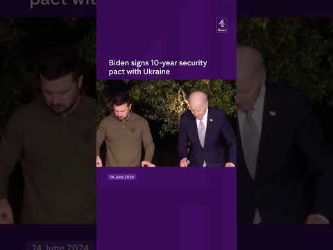 Biden signs 10-year security pact with Ukraine