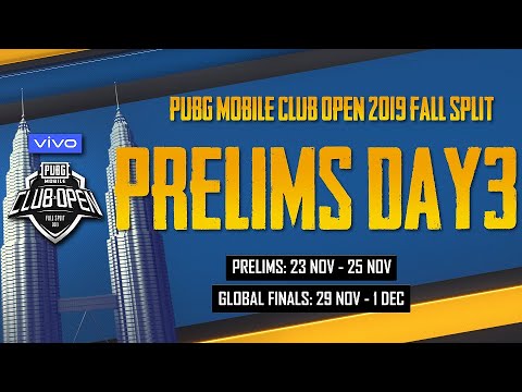 PUBG MOBILE CLUB OPEN 2019 Fall Split Global Prelims Day3