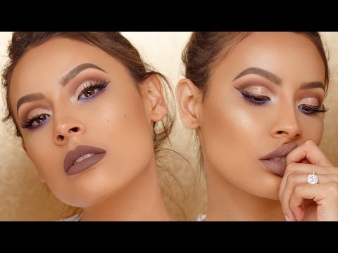 LILAC CUT CREASE WITH A POP OF COLOR | DESI PERKINS