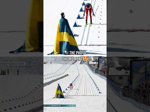 This moment between Ebba Andersson and Heidi Weng at the finish line. 😍