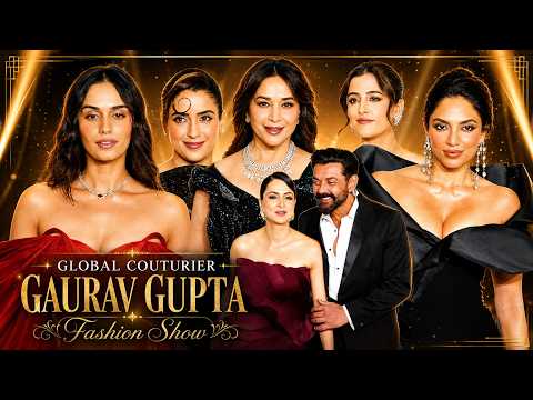 Madhuri Dixit, Manushi Chhillar & Tanya Deol Shine at Gaurav Gupta's Global Couturier Fashion Show