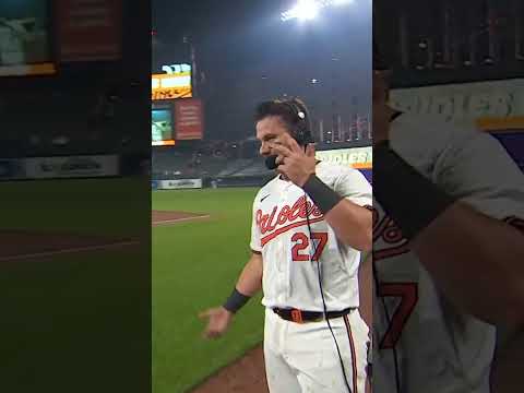 Walk-off heroes are always in the splash zone at Camden Yards.