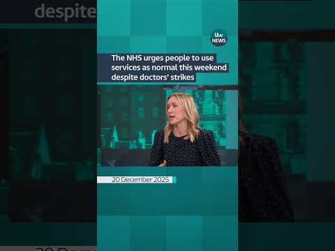 The NHS urges people to use services as normal this weekend despite doctors’ strikes #itvnews #news