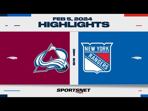 NHL Highlights | Avalanche vs. Rangers - February 5, 2024