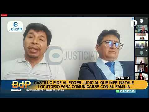 Pedro Castillo solicita instalar locutorio en penal de Barbadillo para comunicarse con su familia