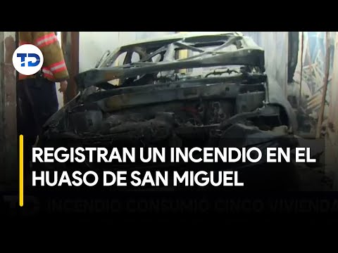 Incendio consumio? cinco viviendas en el Huaso de San Miguel de Desamparados