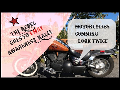 The Rebel    Intruder VL 1500   goes to 1 may bikers averness rally in Iceland   4K