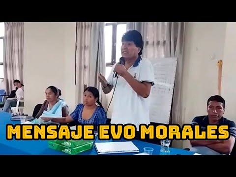 EVO MORALES DIO MENSAJE EN AMPLIADO DE PRODUCTORES DE LA FEDERACIÓN TROPICO DE COCHABAMBA..