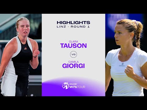 Clara Tauson vs. Camila Giorgi | 2024 Linz Round 1 | WTA Match Highlights