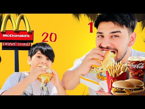 تحدي تاريخ ميلادنا يحدد اكلنا 🍔اليكس انصدم من الطعم 😳