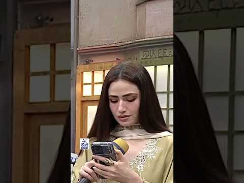 Kya keh raha hai Miyan, Pyari lag rahi ho 😅😍 #jeetopakistanleague #fahadmustafa #sanajaved #shorts