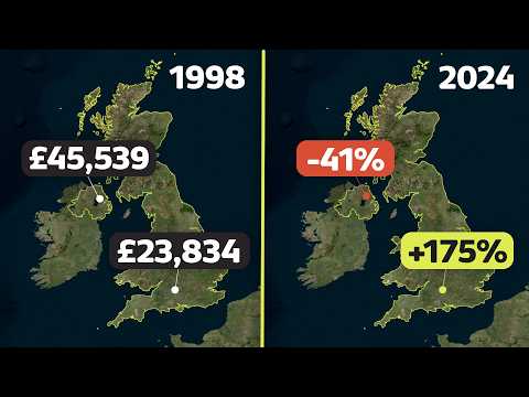 We mapped 25 years of the UK’s economic winners and losers