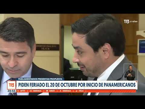 Parlamentarios piden feriado el 20 de octubre por inicio de Panamericanos