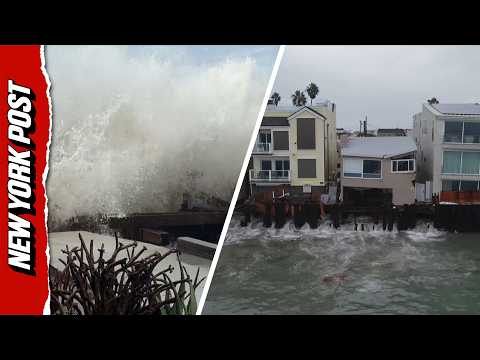 Tropical Storm Rachel SLAMS Into Sea Wall, Floods Southern California Homes
