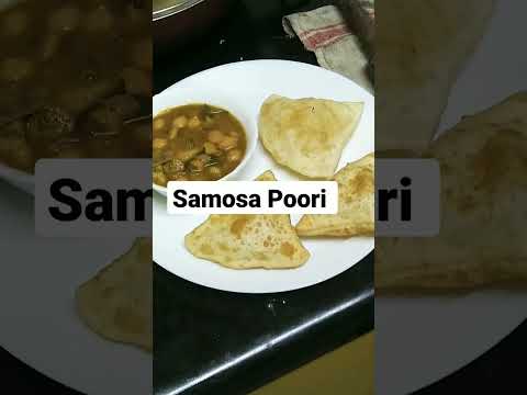 Chole Samosa Poori | #shorts