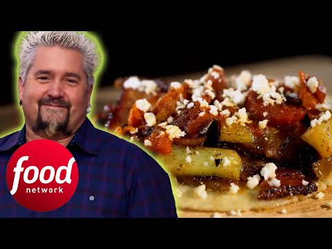 Guy Fieri Asks Chefs To “Take Bacon To The Extreme” With A $18 Budget  | Guy's Grocery Games