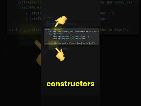 The New constructors in C# are awesome