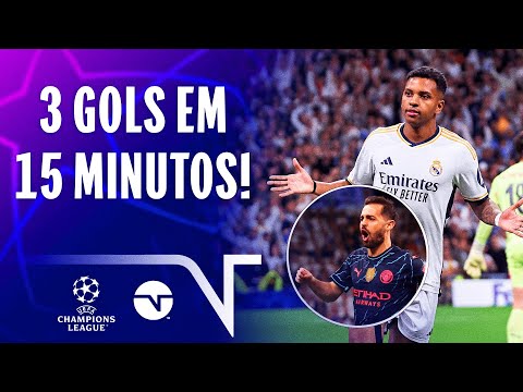 COMEÇO INSANO COM GOLS DE BERNARDO SILVA, RODRYGO E CAMAVINGA EM REAL MADRID X CITY NA CHAMPIONS!