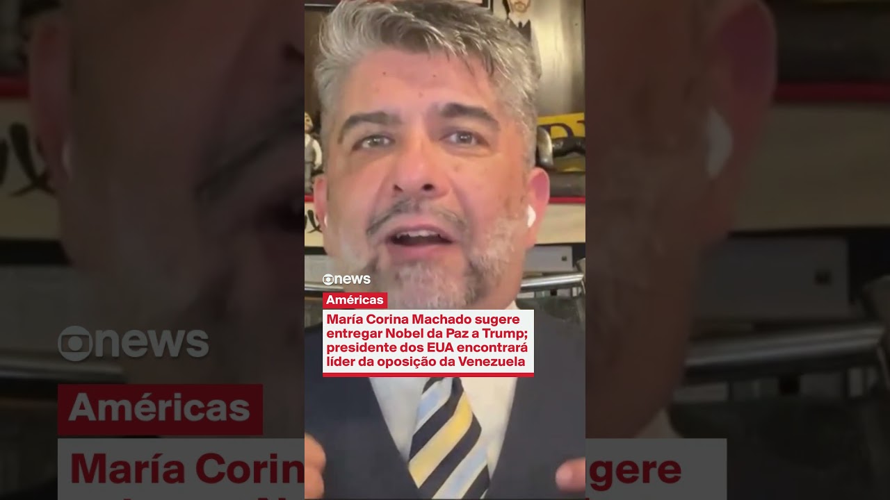 Corina Machado sugere entregar Nobel da Paz a Trump; presidente dos EUA receberá líder venezuelana