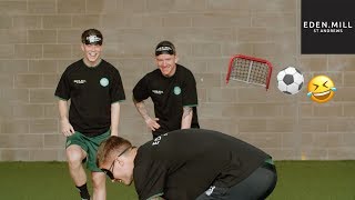 Eden Mill Blindfolded Penalties featuring Celtic’s Bain, Hayes, McGregor & Lustig