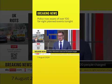 Police now aware of more than 100 far-right events planned tonight