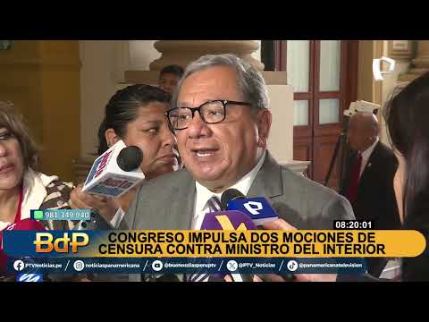 Vicente Romero: impulsan dos mociones de censura contra ministro del Interior