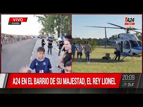 Di María, Messi y Dybala llegaron a Rosario donde los esperaban cientos de hinchas