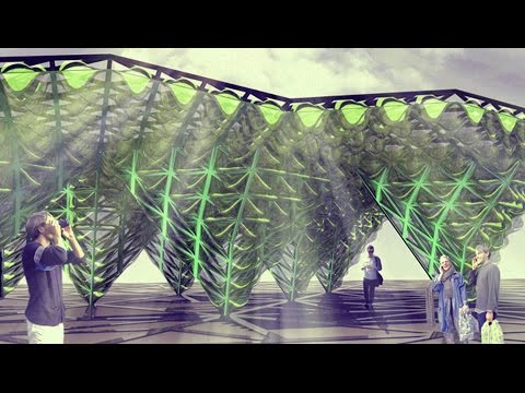 EcoLogicStudio transforms cladding system into a bioreactor with Urban Algae Canopy