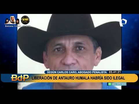 Liberación de Antauro Humala habría sido ilegal, señala abogado Carlos Caro