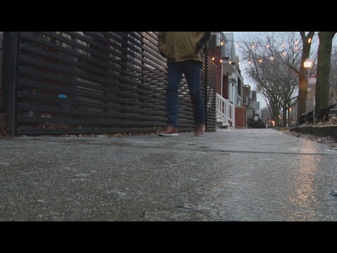 Icy conditions Thursday morning cause residents to do 'The Chicago Shuffle'