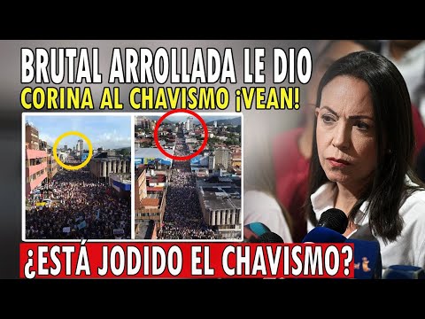 Brutal ARROLLADA le dio MARIA CORINA a Maduro VEAN esta mega concentración de la OPOSITORA